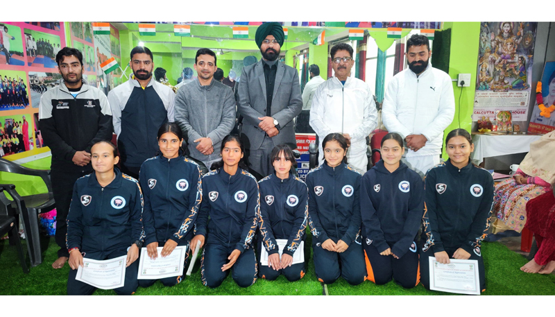 Athletes at Dronacharya Chenab Sports Academy honored