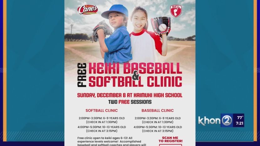 BFL & Raising Cane's offering complimentary baseball & softball workshops this weekend