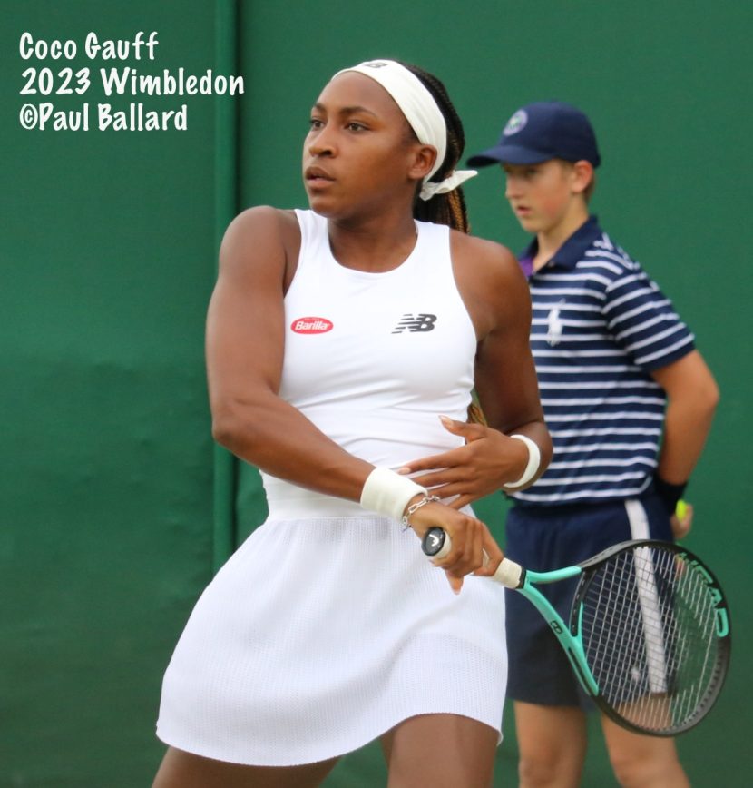 Coco Gauff recorded the third