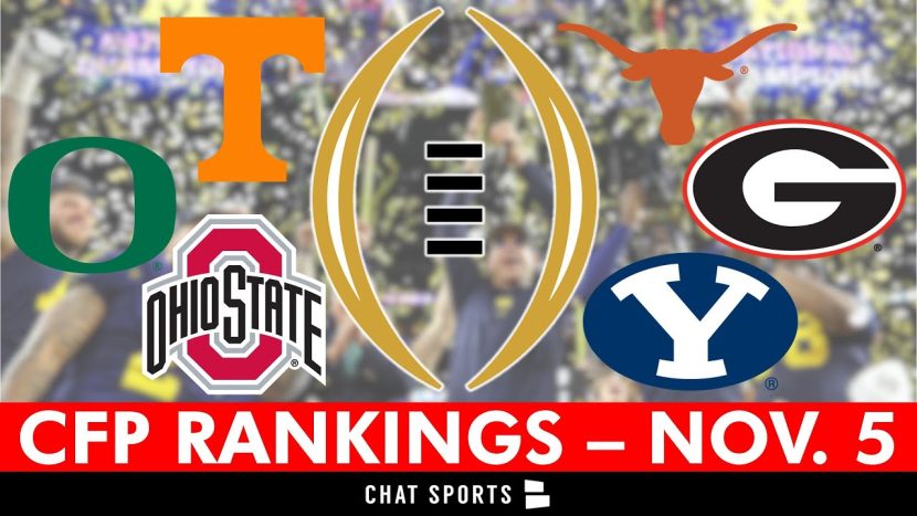 College Football Playoff Top 25 Rankings 2024 NOW