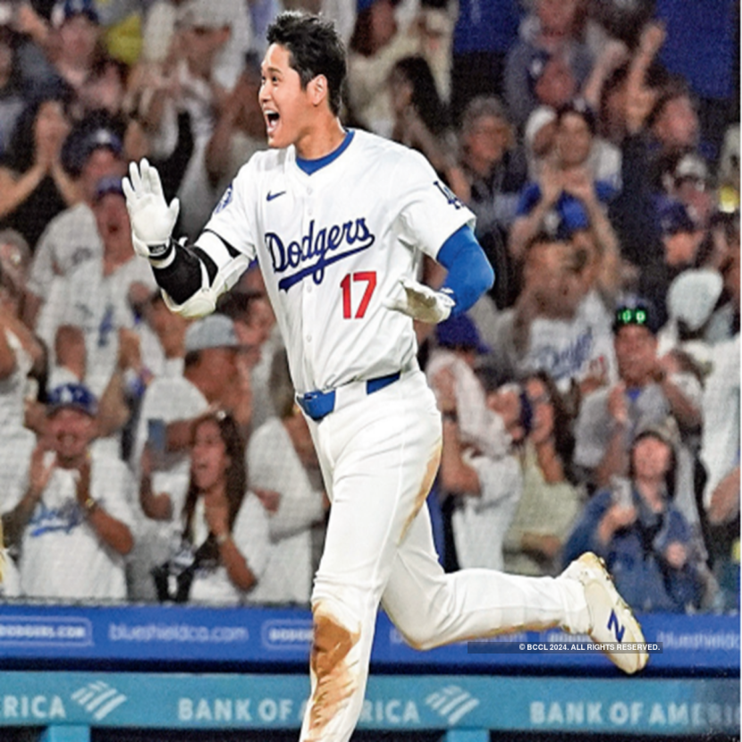 Dodgers' Shohei Ohtani wins 3rd AP Male Athlete of the Year award