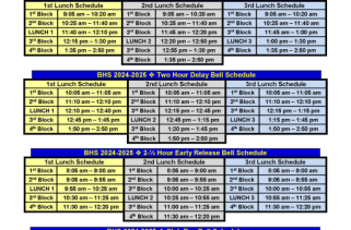 High School Schedule