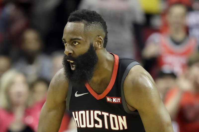 James Harden couldn't miss in the 1st half