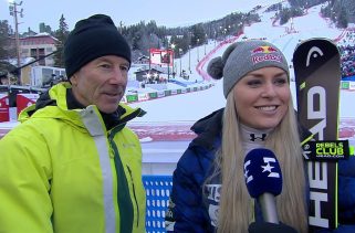 Lindsey Vonn kicks off her return by placing 24th in the downhill event.