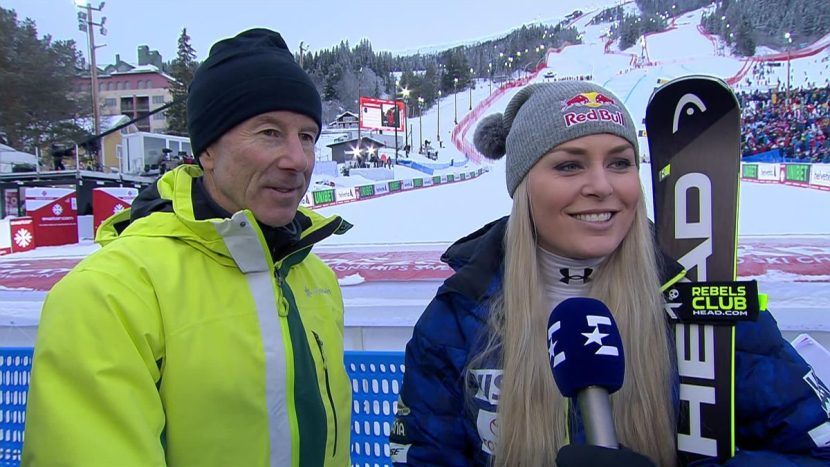 Lindsey Vonn kicks off her return by placing 24th in the downhill event.