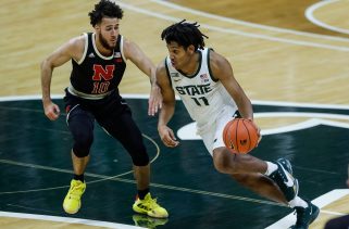 Michigan State basketball versus Nebraska tipoff