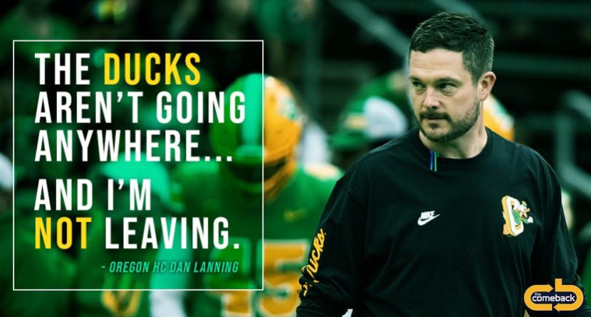 Oregon Ducks' Dan Lanning Recognizes Nike Co