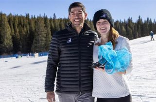 Paralympian Keith Gabels gives out adaptive gear to athletes at Hartford Ski Spectacular