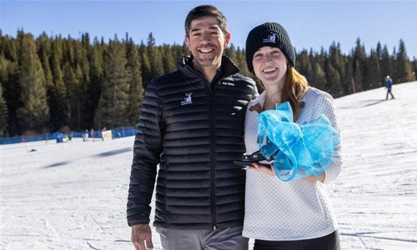 Paralympian Keith Gabels gives out adaptive gear to athletes at Hartford Ski Spectacular