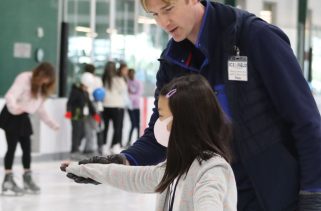 Skating on ice in Belton