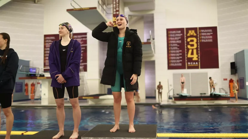 Swim and dive squads each secured third place at the Roger Ahlman Invite