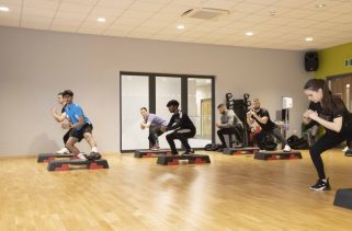 Aerobics Exercise to Music