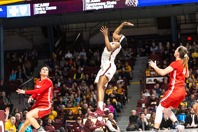 Gopher Women's Basketball Wins 4th Straight B1G Game Against Rutgers