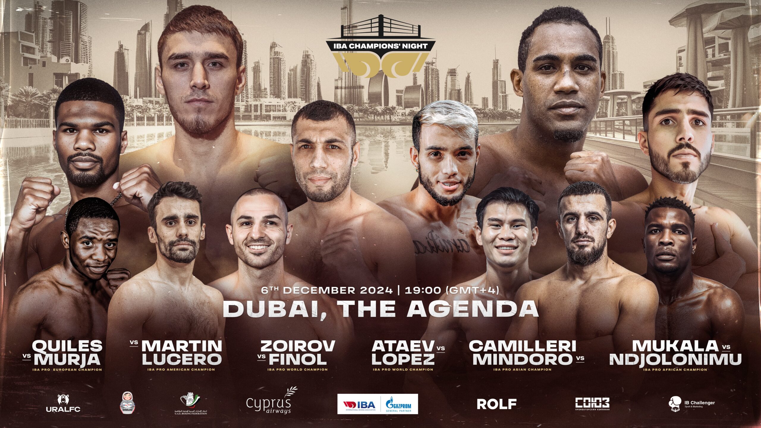 Sosulin vs Bacaro to headline first IBA Champions' Night of 2025 in Yerevan