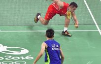 U.S. Olympic badminton player tries out AI