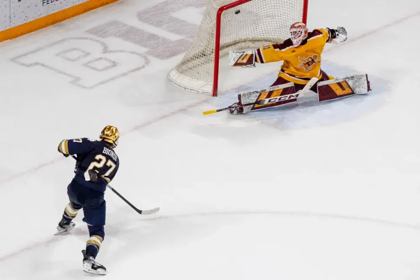 Hughes Pushes Point Streak to 15 Games in Senior Night Shootout Win Over No. 4 Minnesota