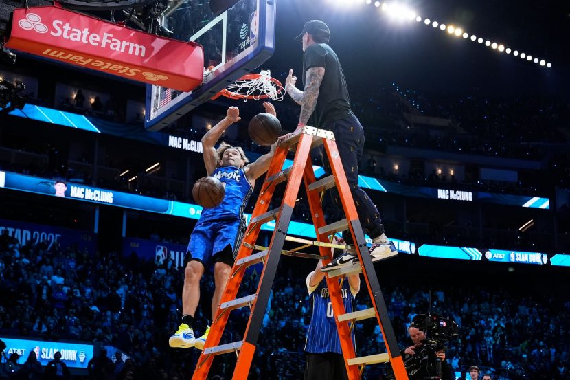MAC MCCLUNG JUMPS OVER CAR FOR MOST INSANE DUNK IN DUNK CONTEST