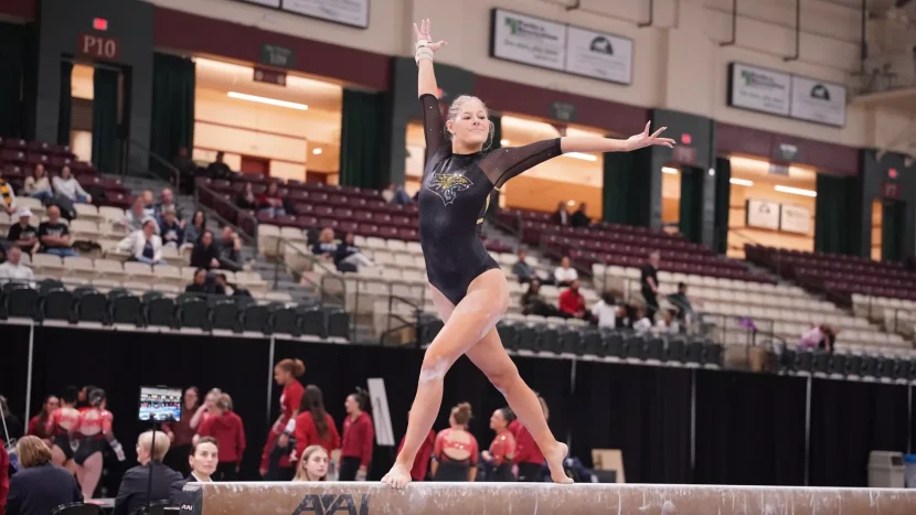 Maryland gymnastics narrowly falls to No. 22 Penn State, 195.500