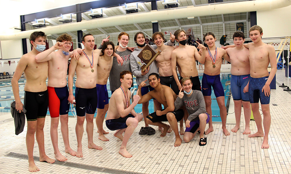 Boys swimming
