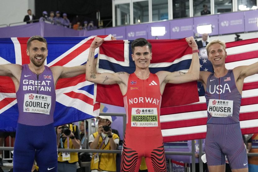 USA dominates men's 4x400m in Nanjing