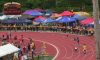 Central competing at region track and field meet
