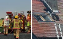 Firefighters called to Shrewsbury property after bonfire spreads to fencing and tree