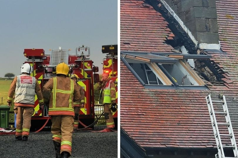 Firefighters called to Shrewsbury property after bonfire spreads to fencing and tree