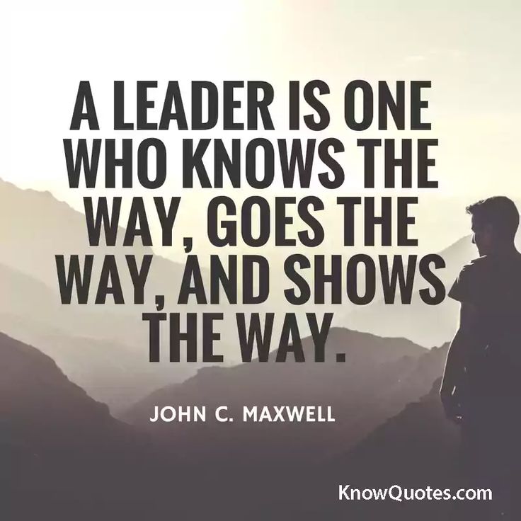 Leading by Example
