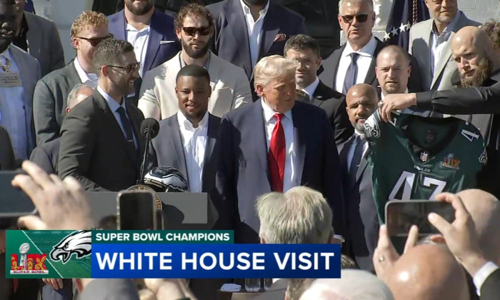 Saquon Barkley reacts to White House visit with President Trump