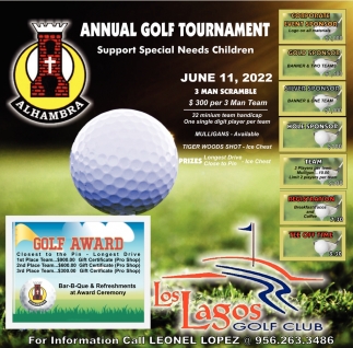 Some local golf tournaments coming up