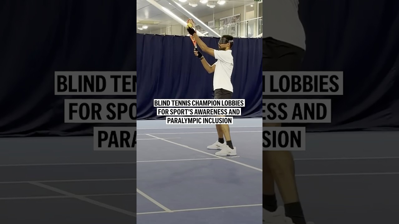 Blind tennis champion lobbies for sport's awareness and Paralympic inclusion (Video)