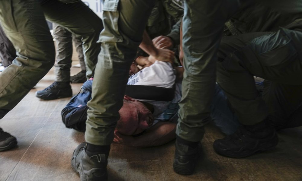 Chaos breaks out as anti