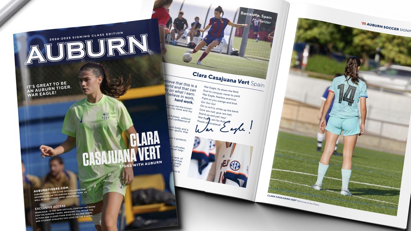 FC Barcelona prospect Clara Casajuana Vert signs to play college soccer at Auburn