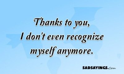 'I don't even recognise myself anymore'