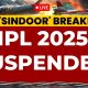 Indian Premier League suspended amid tensions between India and Pakistan