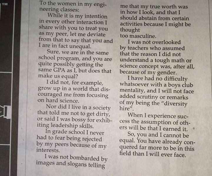 Letter to the editor