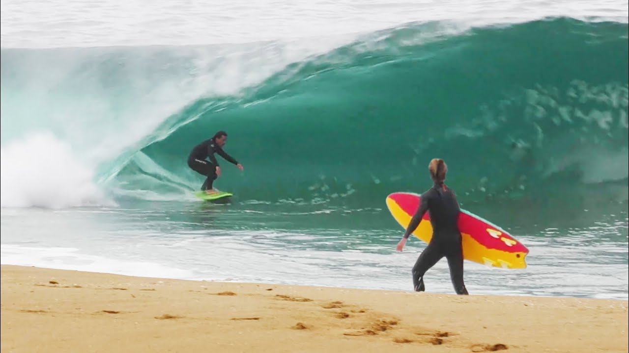 This Is What Happens When an Australian Tries to Surf The Wedge for the First Time