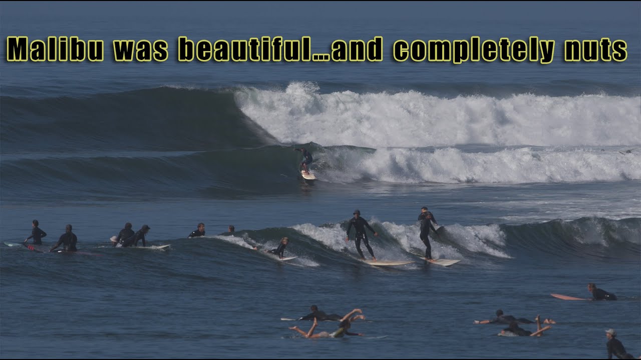10 Minutes of Good Waves and Absolute Chaos at Malibu