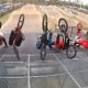 BMX Racers Crash In Unison After Gate Malfunction