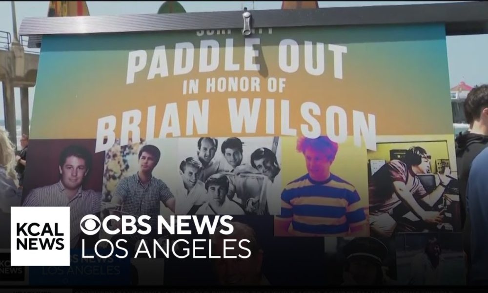 Brian Wilson Honored in Huntington Beach Paddle