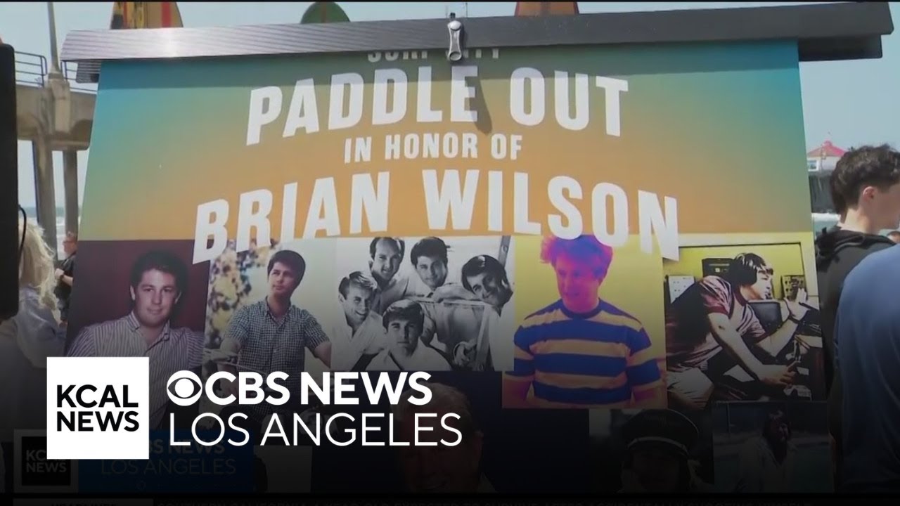Brian Wilson Honored in Huntington Beach Paddle