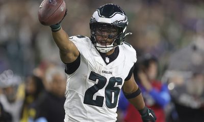 CBS Sideline Reporter Goes Viral with NFL Star Saquon Barkley Photo