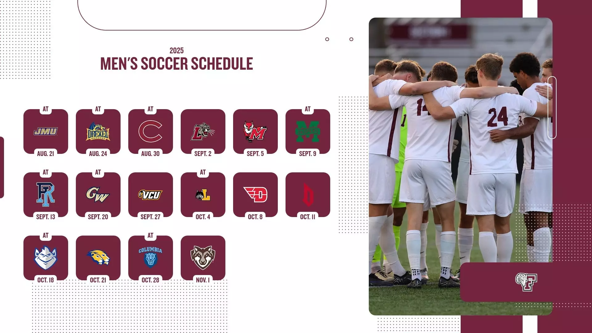 Men's Soccer Announces 2025 Schedule