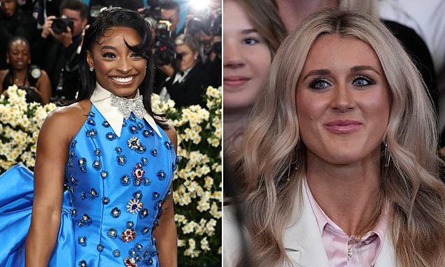 Simone Biles apologizes to Riley Gaines over trans athlete row amid right
