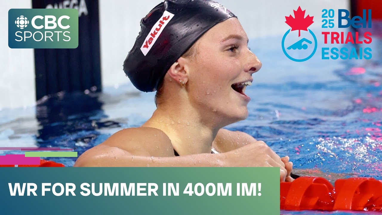 Summer McIntosh breaks third world record in five days, a Phelpsian feat