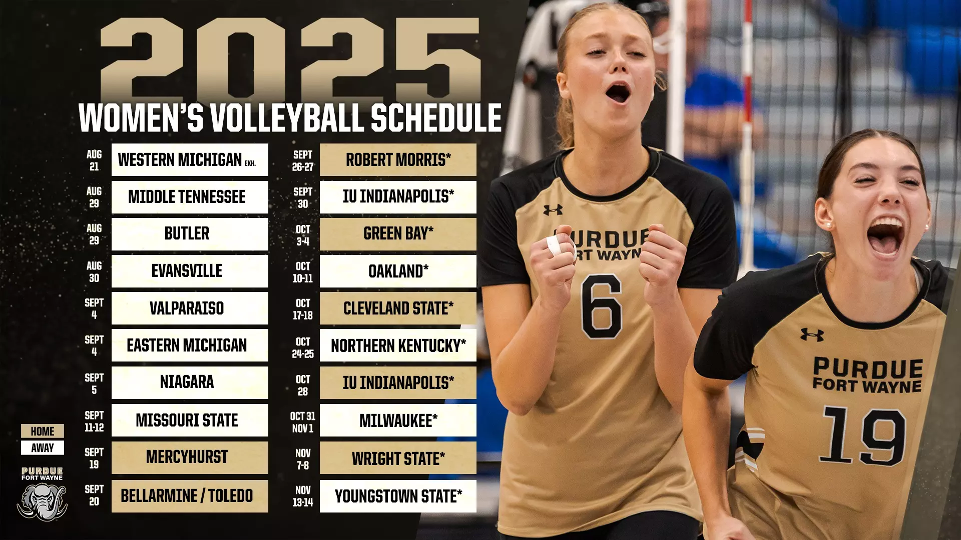 UNI volleyball releases 2025 schedule