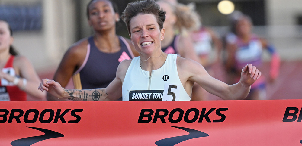 You have to see this! High school track athlete trips, wins the race by doing somersaults over ...