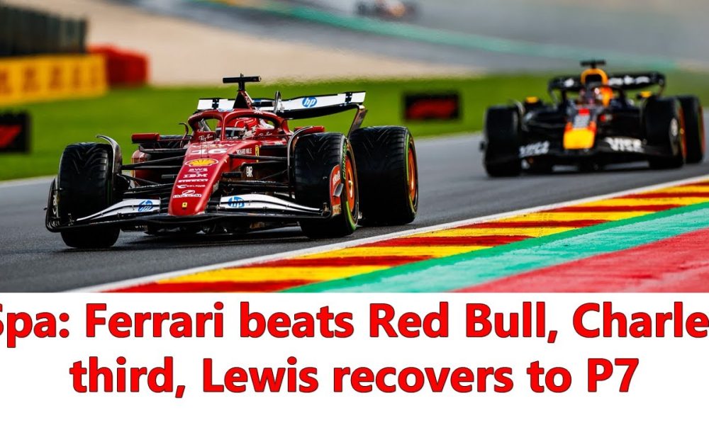 2025 F1 championship standings after Belgian GP at Spa