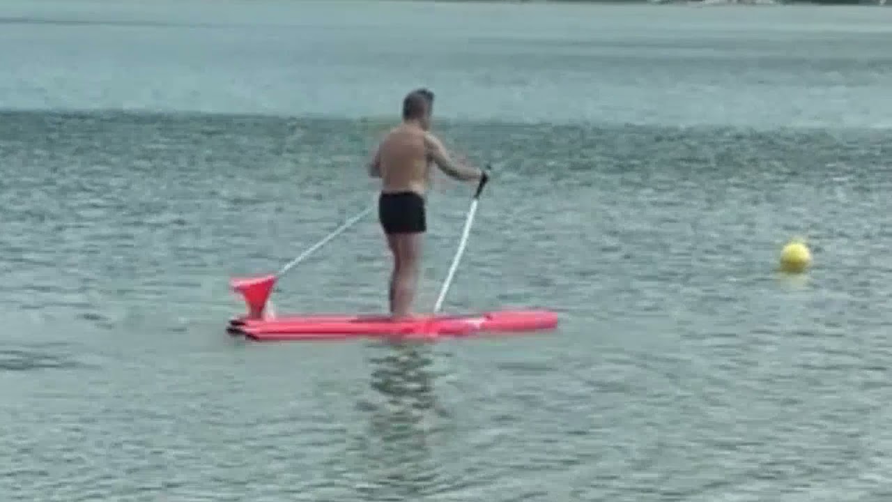 Aquatic Cross Country Skiing Is As Awkward As It Sounds