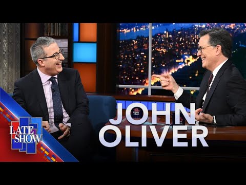 John Oliver Reacts To 'The Late Show With Stephen Colbert' Cancelation